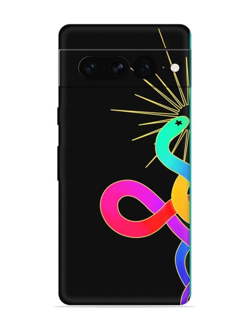 Art Geometric Abstraction Embossed Soft Silicone Case for Google Pixel 7 Pro Zapvi