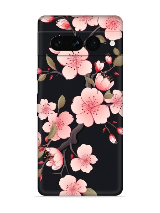 Cherry Blossom Embossed Soft Silicone Case for Google Pixel 7 Pro