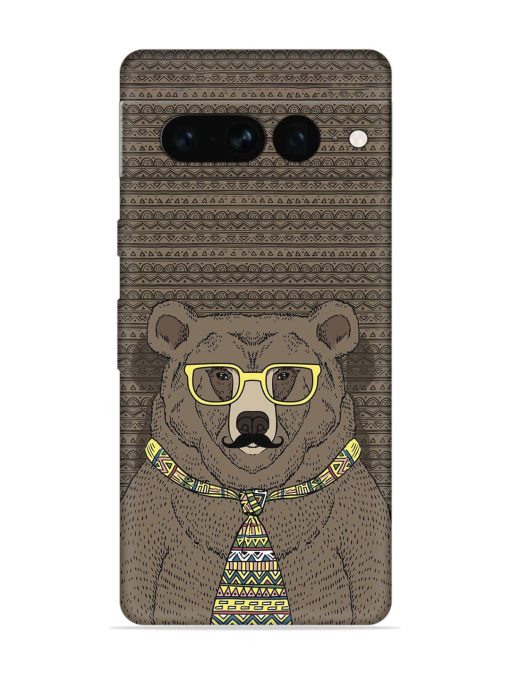 Grizzly Bear Embossed Soft Silicone Case for Google Pixel 7 Pro Zapvi