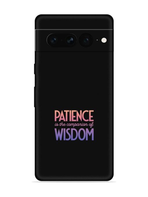 Patience Is The Embossed Soft Silicone Case for Google Pixel 7 Pro Zapvi