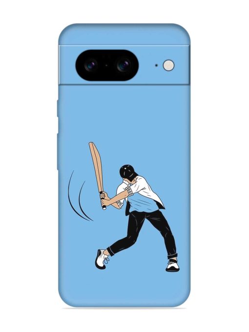 Cricket Gully Boy Embossed Soft Silicone Case for Google Pixel 8 Zapvi