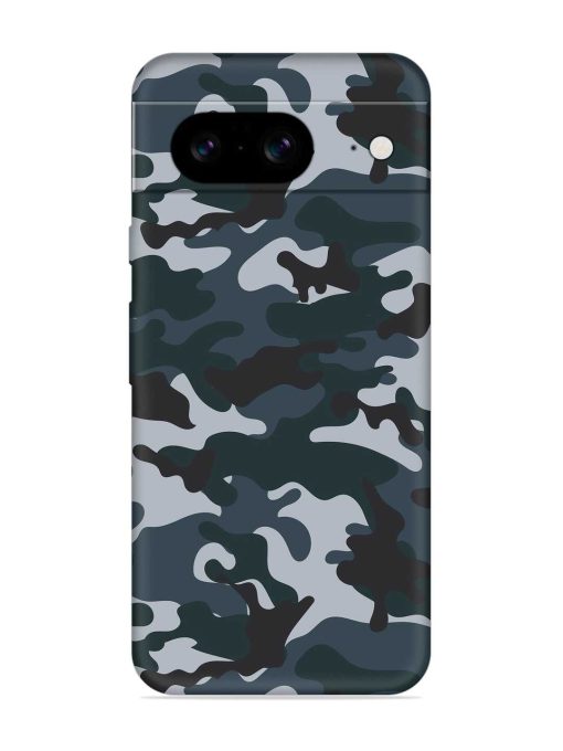 Dark Blue Army Military Art Embossed Soft Silicone Case for Google Pixel 8 Zapvi