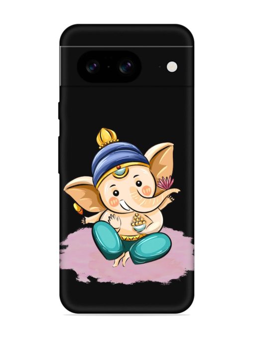 Bal Ganesh Vector Art Embossed Soft Silicone Case for Google Pixel 8 Zapvi