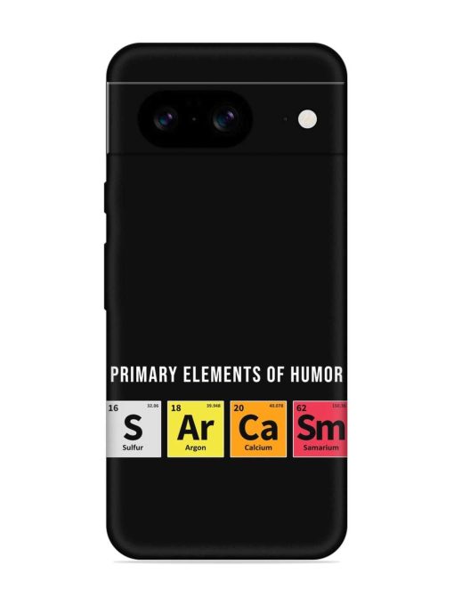 Primary Elements Humor Embossed Soft Silicone Case for Google Pixel 8 Zapvi