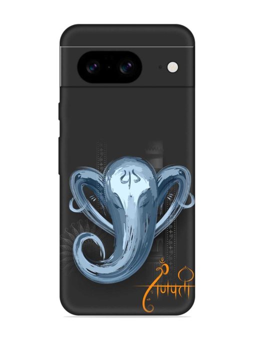 Illustration Lord Ganpati Embossed Soft Silicone Case for Google Pixel 8 Zapvi