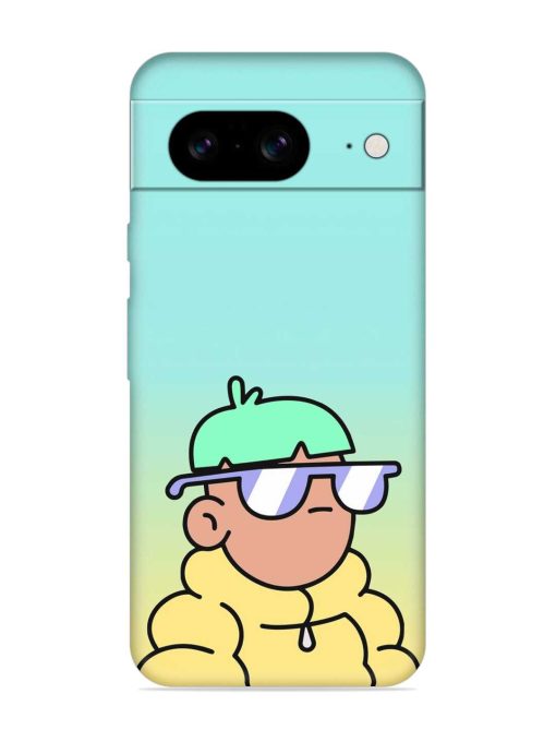 Doodles Cool Character Embossed Soft Silicone Case for Google Pixel 8 Zapvi