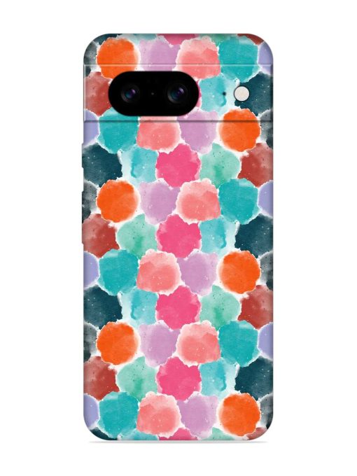 Colorful Seamless Pattern Embossed Soft Silicone Case for Google Pixel 8 Zapvi