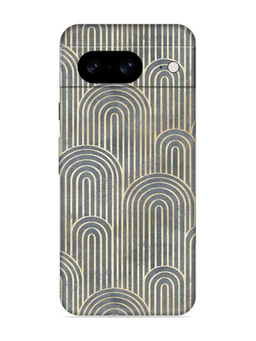 Art Deco Style Embossed Soft Silicone Case for Google Pixel 8 Zapvi