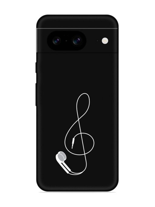 Music Earphone Vector Embossed Soft Silicone Case for Google Pixel 8 Zapvi