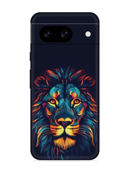 Colorful Lion Embossed Soft Silicone Case for Google Pixel 8 Zapvi