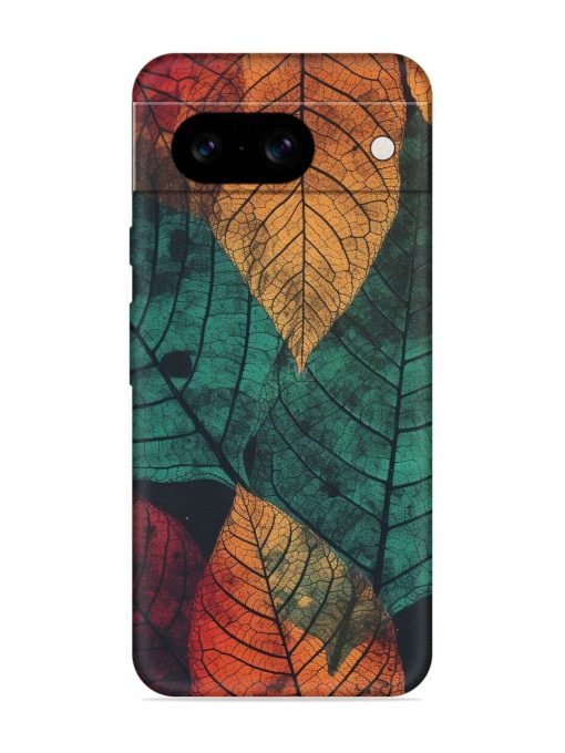 Leaves Artwork Embossed Soft Silicone Case for Google Pixel 8 Zapvi