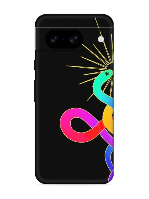 Art Geometric Abstraction Embossed Soft Silicone Case for Google Pixel 8 Zapvi