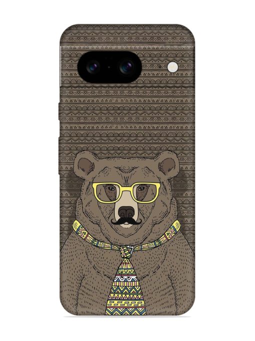 Grizzly Bear Embossed Soft Silicone Case for Google Pixel 8 Zapvi