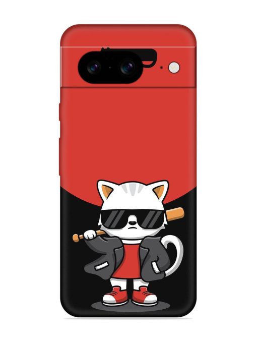 Cool Little Bear Cartoon Embossed Soft Silicone Case for Google Pixel 8 Zapvi