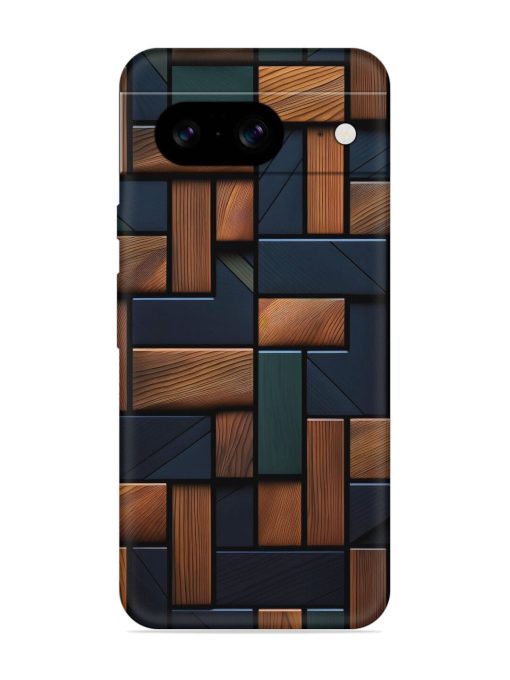 Wooden Background Cubes Embossed Soft Silicone Case for Google Pixel 8 Zapvi