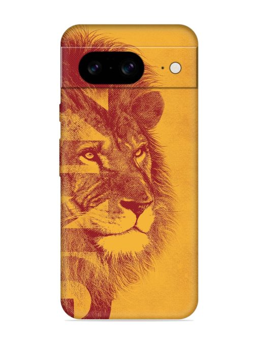 Gold Lion Crown Art Embossed Soft Silicone Case for Google Pixel 8 Zapvi