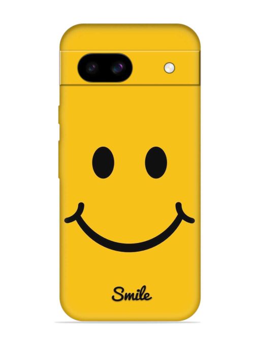 Yellow Smiley Embossed Soft Silicone Case for Google Pixel 8A Zapvi