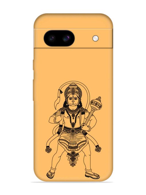 Indian God Hanuman Embossed Soft Silicone Case for Google Pixel 8A Zapvi