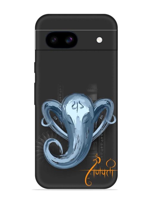 Illustration Lord Ganpati Embossed Soft Silicone Case for Google Pixel 8A Zapvi