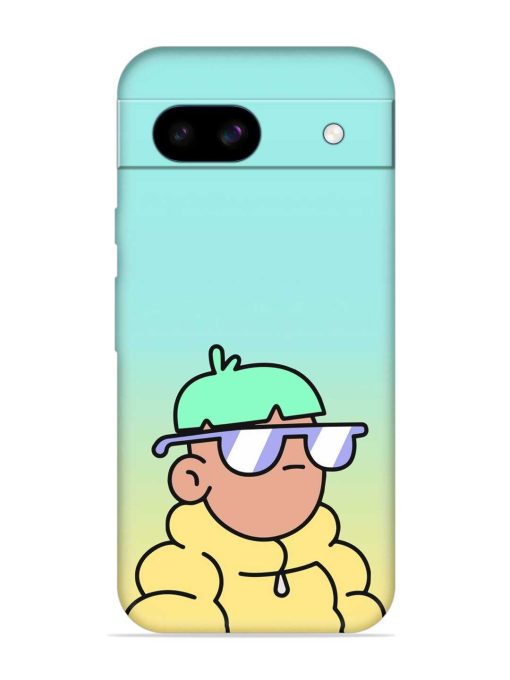 Doodles Cool Character Embossed Soft Silicone Case for Google Pixel 8A