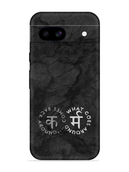 Karma Hindi Word Embossed Soft Silicone Case for Google Pixel 8A Zapvi