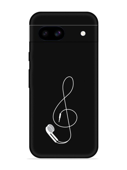 Music Earphone Vector Embossed Soft Silicone Case for Google Pixel 8A Zapvi