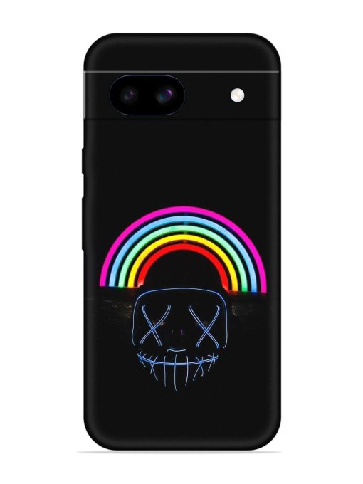 Mask Rainbow Embossed Soft Silicone Case for Google Pixel 8A