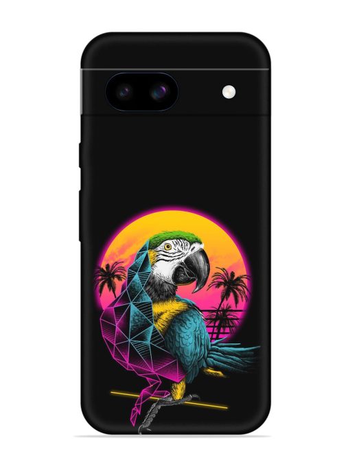 Rad Parrot Embossed Soft Silicone Case for Google Pixel 8A Zapvi