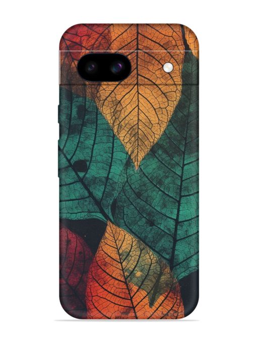 Leaves Artwork Embossed Soft Silicone Case for Google Pixel 8A Zapvi