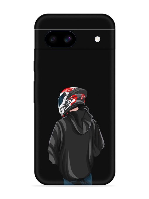 Motorcycle Rider Embossed Soft Silicone Case for Google Pixel 8A