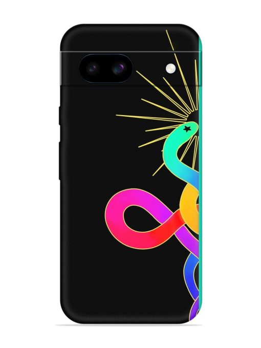 Art Geometric Abstraction Embossed Soft Silicone Case for Google Pixel 8A Zapvi