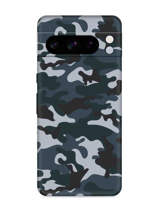 Dark Blue Army Military Art Embossed Soft Silicone Case for Google Pixel 8 Pro Zapvi