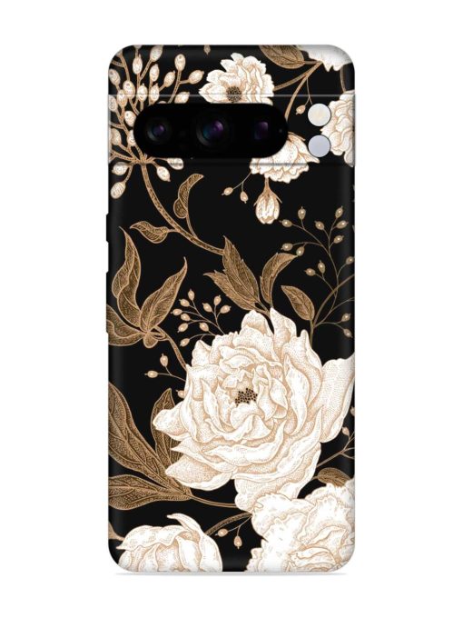 Peonies Roses Floral Embossed Soft Silicone Case for Google Pixel 8 Pro Zapvi