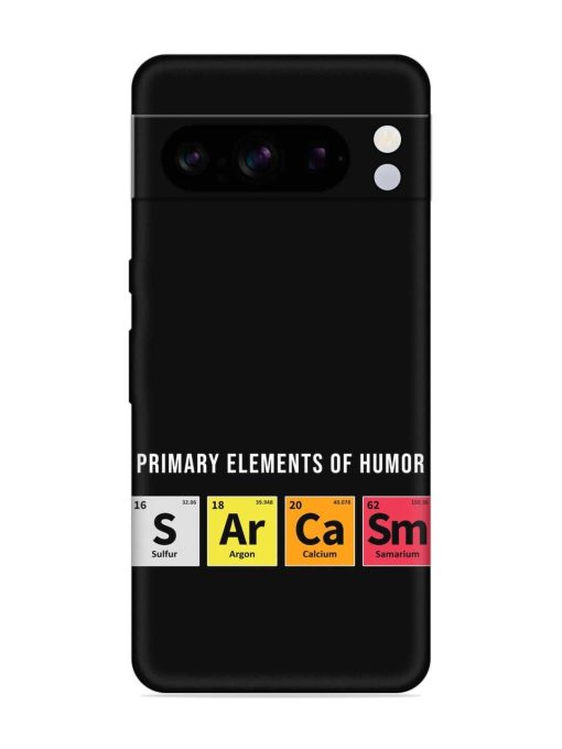 Primary Elements Humor Embossed Soft Silicone Case for Google Pixel 8 Pro