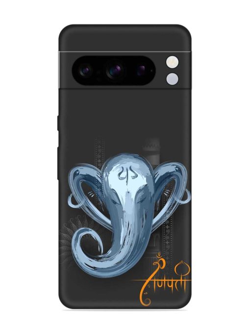 Illustration Lord Ganpati Embossed Soft Silicone Case for Google Pixel 8 Pro