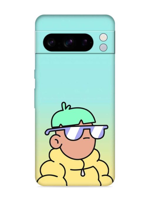 Doodles Cool Character Embossed Soft Silicone Case for Google Pixel 8 Pro