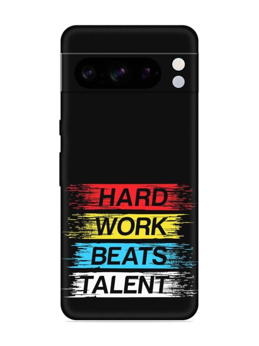 Hard Work Beats Embossed Soft Silicone Case for Google Pixel 8 Pro