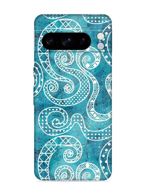 Vintage Curved Seamless Embossed Soft Silicone Case for Google Pixel 8 Pro Zapvi