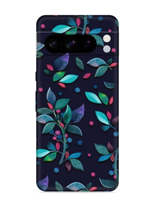 Decorative Watercolor Flower Embossed Soft Silicone Case for Google Pixel 8 Pro