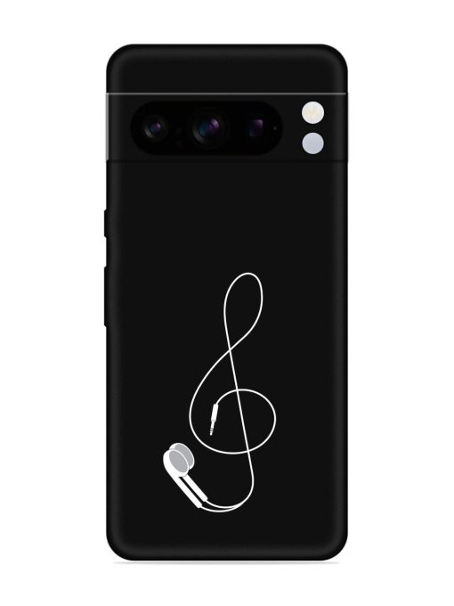 Music Earphone Vector Embossed Soft Silicone Case for Google Pixel 8 Pro Zapvi