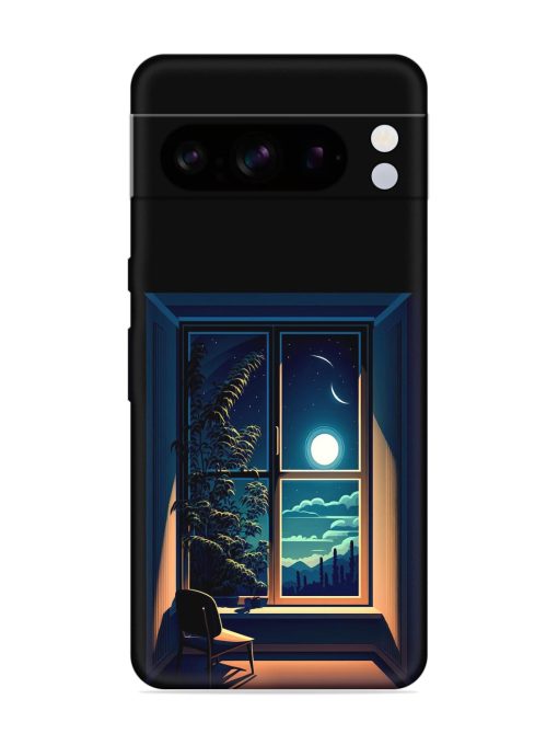 Night View At Window Embossed Soft Silicone Case for Google Pixel 8 Pro