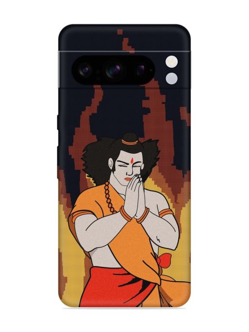 Shree Ram Vector Embossed Soft Silicone Case for Google Pixel 8 Pro