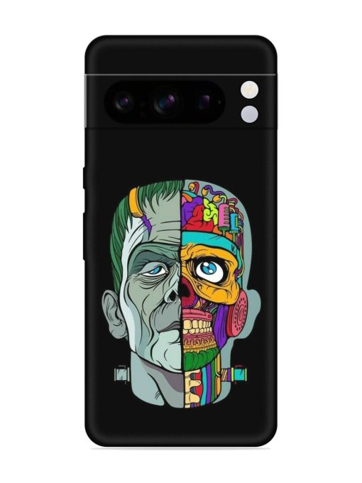 Men Vs Skull Embossed Soft Silicone Case for Google Pixel 8 Pro