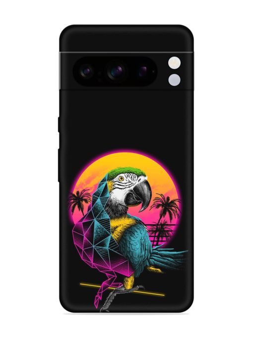 Rad Parrot Embossed Soft Silicone Case for Google Pixel 8 Pro Zapvi