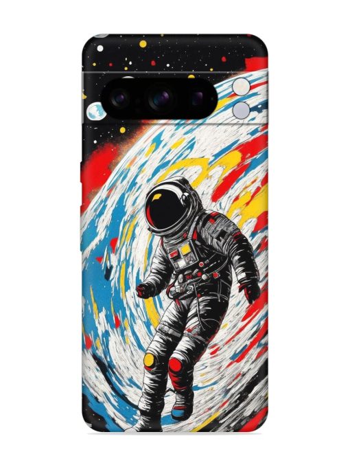 Astronaut Art Embossed Soft Silicone Case for Google Pixel 8 Pro