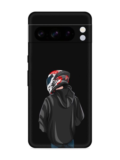 Motorcycle Rider Embossed Soft Silicone Case for Google Pixel 8 Pro Zapvi