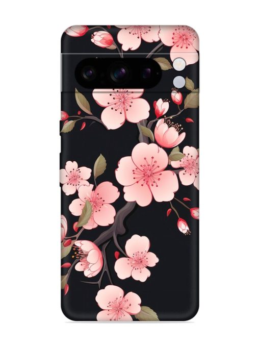 Cherry Blossom Embossed Soft Silicone Case for Google Pixel 8 Pro