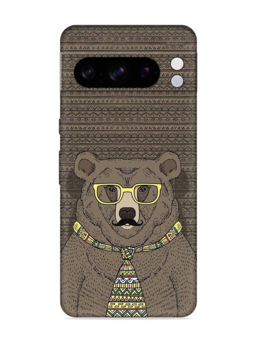 Grizzly Bear Embossed Soft Silicone Case for Google Pixel 8 Pro