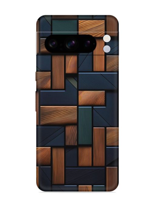 Wooden Background Cubes Embossed Soft Silicone Case for Google Pixel 8 Pro Zapvi