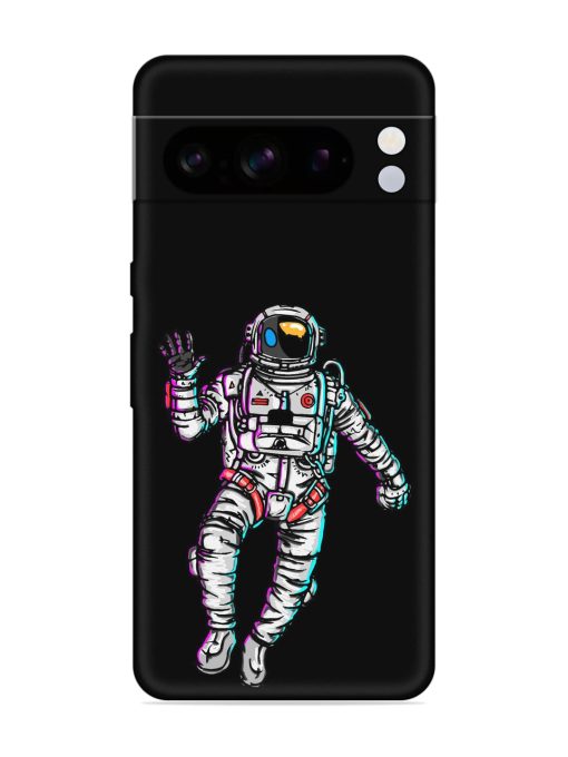 Spaceman Embossed Soft Silicone Case for Google Pixel 8 Pro Zapvi